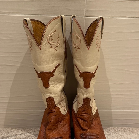 University of Texas Embroidered Leather Lucchese Boots - Picture 16 of 16